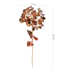 Цветок декоративный Yes! Fun Гортензия золотой фольга 63см купить в интернет магазине подарков ПраздникШоп