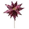 Цветок декоративный Yes! Fun Пуансеттия бордо фольга 28см