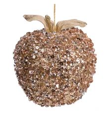 Украшение декоративное Yes! Fun Яблоко 10см золотое купить в интернет магазине подарков ПраздникШоп