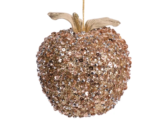 Украшение декоративное Yes! Fun Яблоко 10см золотое купить в интернет магазине подарков ПраздникШоп