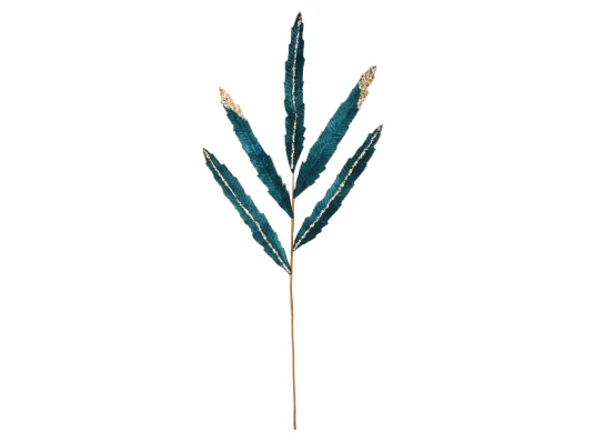 Ветка декоративная Yes! Fun Листья изумрудная 85см купить в интернет магазине подарков ПраздникШоп