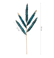 Ветка декоративная Yes! Fun Листья изумрудная 85см купить в интернет магазине подарков ПраздникШоп