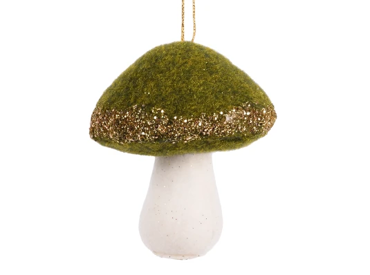 Украшение декоративное Yes! Fun Гриб 9см темно-зеленый купить в интернет магазине подарков ПраздникШоп