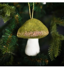 Украшение декоративное Yes! Fun Гриб 9см темно-зеленый купить в интернет магазине подарков ПраздникШоп