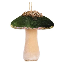 Украшение декоративное Yes! Fun Гриб 10см изумрудный купить в интернет магазине подарков ПраздникШоп