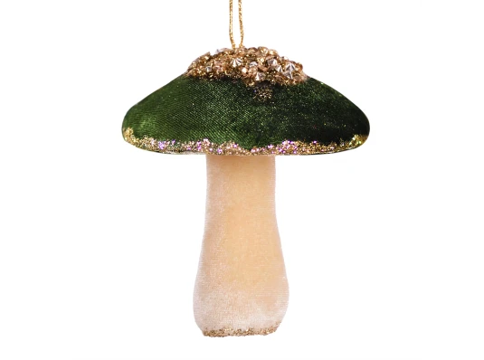 Украшение декоративное Yes! Fun Гриб 10см изумрудный купить в интернет магазине подарков ПраздникШоп