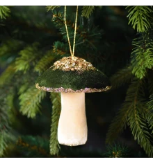 Украшение декоративное Yes! Fun Гриб 10см изумрудный купить в интернет магазине подарков ПраздникШоп