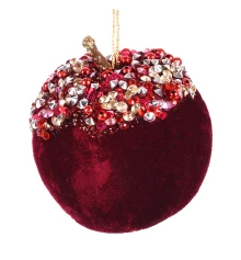 Украшение декоративное Yes! Fun Яблоко 8см бордо купить в интернет магазине подарков ПраздникШоп