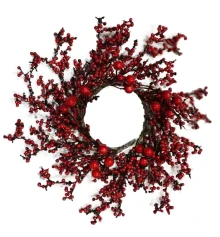 Венок декоративный Yes! Fun Барбарис красный купить в интернет магазине подарков ПраздникШоп