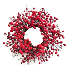 Венок декоративный Yes! Fun Калина красная купить в интернет магазине подарков ПраздникШоп