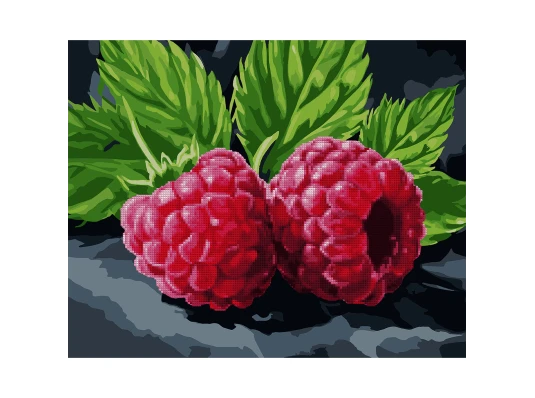 Картина по номерам с алмазной мозаикой SANTI Сочная малина купить в интернет магазине подарков ПраздникШоп