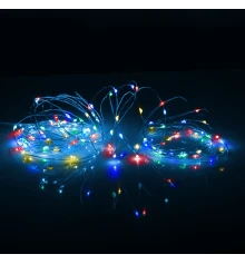 Электрогирлянда Yes! Fun Нить на медной проволоке 100 LED разноцветная 10 м статич купить в интернет магазине подарков ПраздникШоп