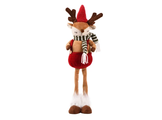 Новогодняя мягкая игрушка Yes! Fun Олень Мальчик 50 см LED купить в интернет магазине подарков ПраздникШоп