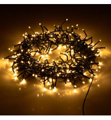 Электрогирлянда уличная Yes! Fun Кластер 250 LED тепло-белая 5 м мерцание купить в интернет магазине подарков ПраздникШоп