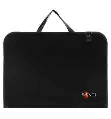 Папка-портфель SANTI А3 для эскизов с тканевыми ручками черная пластик купить в интернет магазине подарков ПраздникШоп