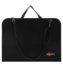 Папка-портфель SANTI А3 для эскизов с тканевыми ручками черная пластик купить в интернет магазине подарков ПраздникШоп