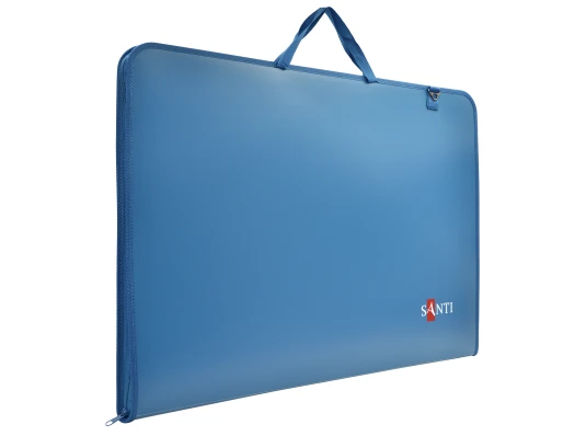 Папка портфель Santi А2 для эскизов синяя купить в интернет магазине подарков ПраздникШоп