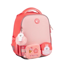 Рюкзак школьный каркасный YES Line Friends Pretty Cony H-100 купить в интернет магазине подарков ПраздникШоп