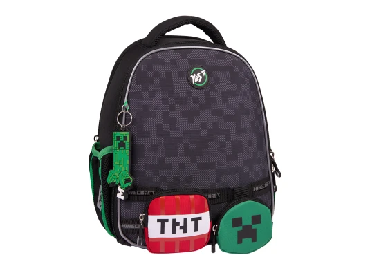 Рюкзак школьный каркасный YES Minecraft World H-100 купить в интернет магазине подарков ПраздникШоп