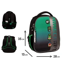 Рюкзак школьный каркасный YES Minecraft Icons H-100 купить в интернет магазине подарков ПраздникШоп