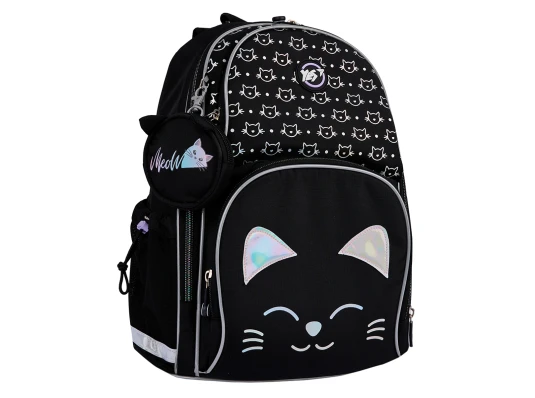 Рюкзак школьный полукаркасный YES Smiling Cats S-100 купить в интернет магазине подарков ПраздникШоп