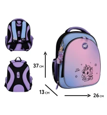 Рюкзак школьный полукаркасный YES Cute Unicorn S-109 купить в интернет магазине подарков ПраздникШоп