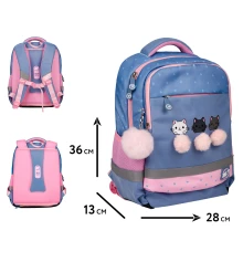Рюкзак школьный YES Meow-Meow S-52 Ergo купить в интернет магазине подарков ПраздникШоп