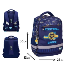 Рюкзак школьный YES Football Gamer S-52 Ergo купить в интернет магазине подарков ПраздникШоп