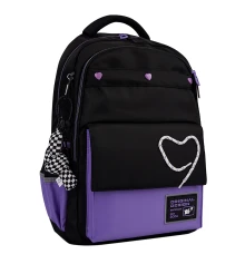 Рюкзак школьный YES Purple Hearts TS-48 купить в интернет магазине подарков ПраздникШоп