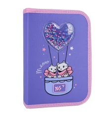 Пенал твердый одинарный с двумя клапанами Yes Purr Meow HP-04 купить в интернет магазине подарков ПраздникШоп