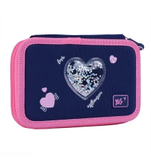 Пенал твердый двойной Yes Bright Hearts HP-01 купить в интернет магазине подарков ПраздникШоп