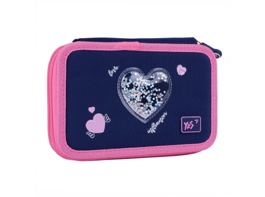 Пенал твердый двойной Yes Bright Hearts HP-01 купить в интернет магазине подарков ПраздникШоп