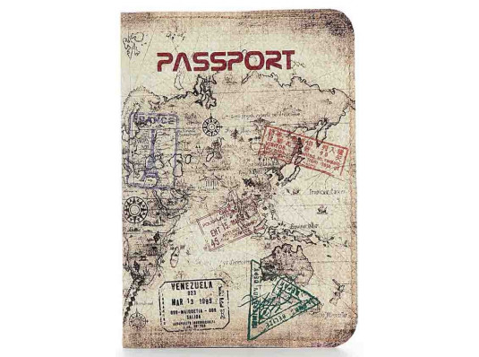 Кожаная обложка на паспорт путешественника купить в интернет магазине подарков ПраздникШоп