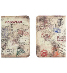 Шкіряна обкладинка на паспорт мандрівника купить в интернет магазине подарков ПраздникШоп