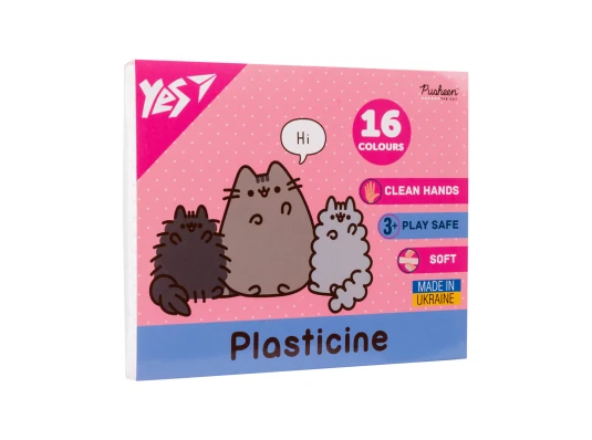 Пластилин Yes Pusheen 16 цветов 320 г купить в интернет магазине подарков ПраздникШоп