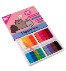 Пластилин Yes Pusheen 16 цветов 320 г купить в интернет магазине подарков ПраздникШоп