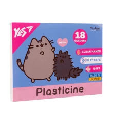 Пластилин Yes Pusheen 18 цветов 360 г купить в интернет магазине подарков ПраздникШоп