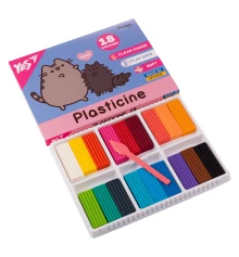 Пластилин Yes Pusheen 18 цветов 360 г купить в интернет магазине подарков ПраздникШоп