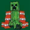 Картина за номерами з алмазною мозаїкою SANTI Майнкрафт Кріпер та вибухівка 25х25 см