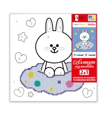 Картина по номерам с алмазной мозаикой SANTI Лайн Фрэндс Кони на облачке 25х25 см купить в интернет магазине подарков ПраздникШоп