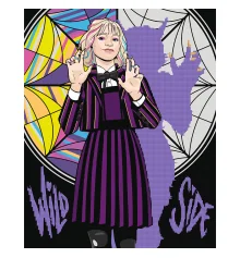 Картина по номерам с алмазной мозаикой SANTI Уэнсдэй Две стороны Энид Синклер 40х50 см купить в интернет магазине подарков ПраздникШоп