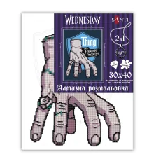 Картина по номерам с алмазной мозаикой SANTI Уэнсдэй Вещь лучший друг 30х40 см купить в интернет магазине подарков ПраздникШоп