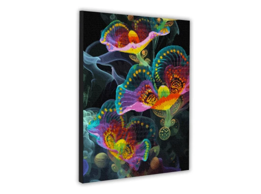 Картина по номерам с алмазной мозаикой SANTI Космический цветок купить в интернет магазине подарков ПраздникШоп