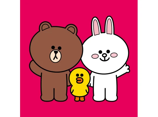 Картина по номерам SANTI Лайн Френдс Браун Салли и Кони 25*25см цветной холст купить в интернет магазине подарков ПраздникШоп