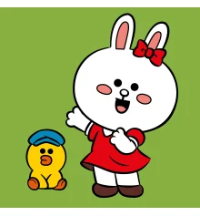 Картина по номерам SANTI Лайн Френдс Кони и Салли 25*25см цветной холст купить в интернет магазине подарков ПраздникШоп