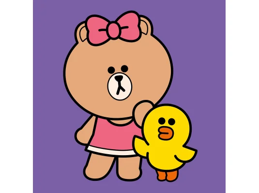 Картина по номерам SANTI Лайн Фрэндс Чоко и Салли 25*25см цветной холст купить в интернет магазине подарков ПраздникШоп