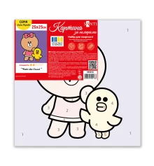 Картина по номерам SANTI Лайн Фрэндс Чоко и Салли 25*25см цветной холст купить в интернет магазине подарков ПраздникШоп