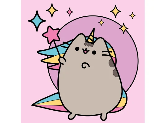 Картина по номерам SANTI Пушин Волшебный единорог 25*25см цветной холст купить в интернет магазине подарков ПраздникШоп