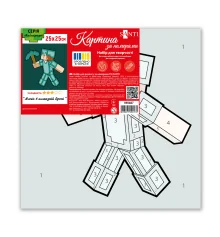 Картина по номерам SANTI Майнкрафт Алекс в алмазной броне 25*25см цветной холст купить в интернет магазине подарков ПраздникШоп