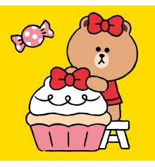 Картина по номерам SANTI Лайн Френдс Чоко и сладкий мафин 25х25см купить в интернет магазине подарков ПраздникШоп